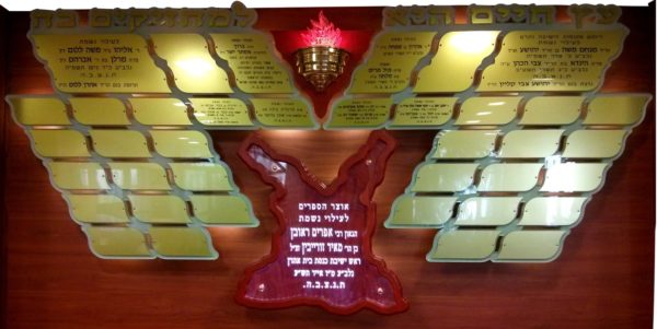 ⁦שלט לוח תורמים צורת עץ מרחף 38 שלטים⁩ – תמונה ⁦5⁩
