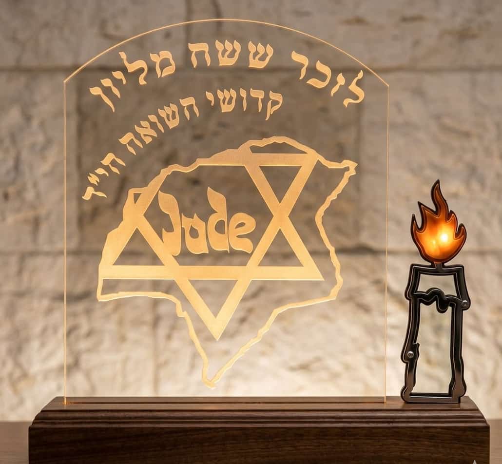 נר זיכרון לזכר קורבנות השואה הי"ד לימי זיכרון וליום השואה