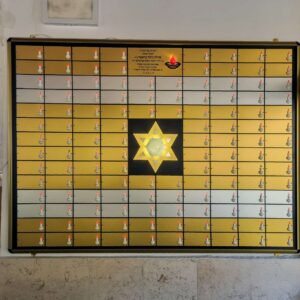 לוח זיכרון מגן דוד בעיצוב מיוחד