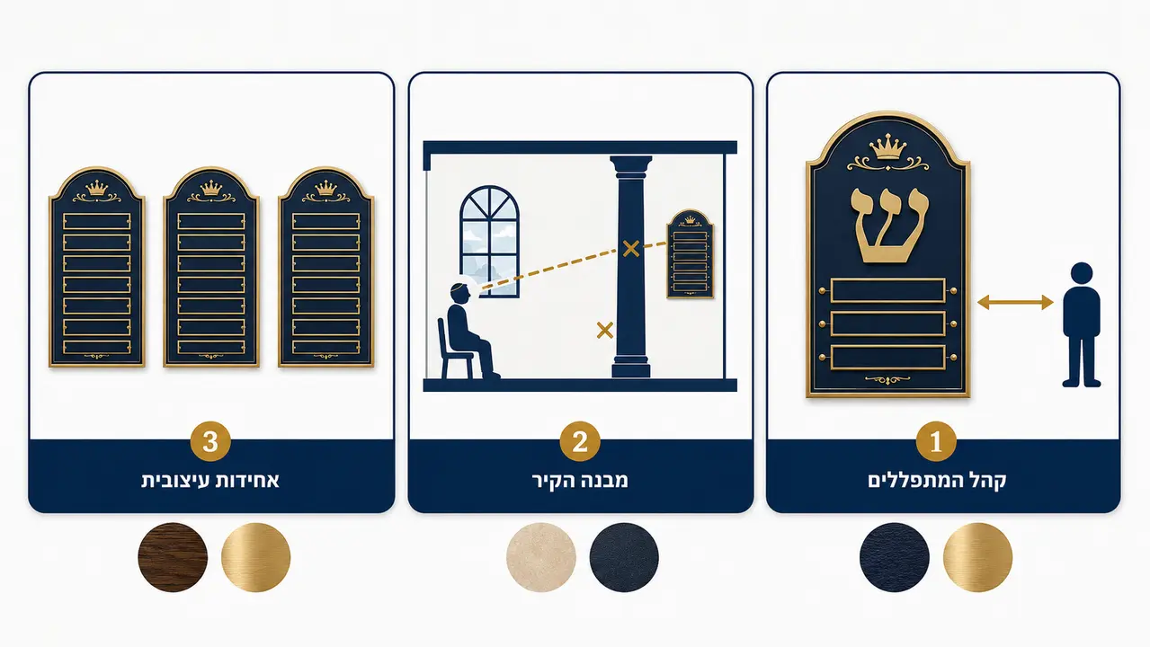 כיצד לבחור לוחות תפילה המתאימים לקהילה - שילוח מפעלי הנצחה