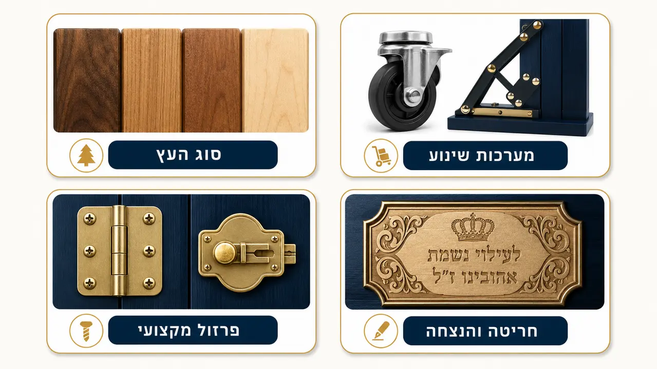 גורמים המשפיעים על מחיר ארון קודש נייד
