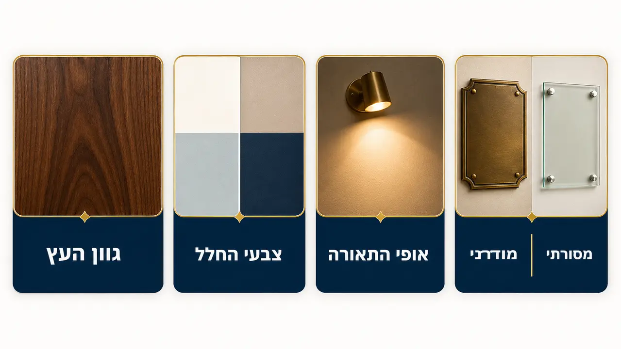 בחירת לוח הנצחה בהתאם לאופי בית הכנסת