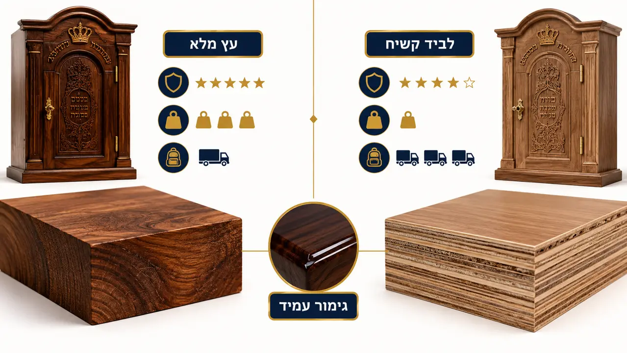 חומרי גלם איכותיים לארון קודש נייד