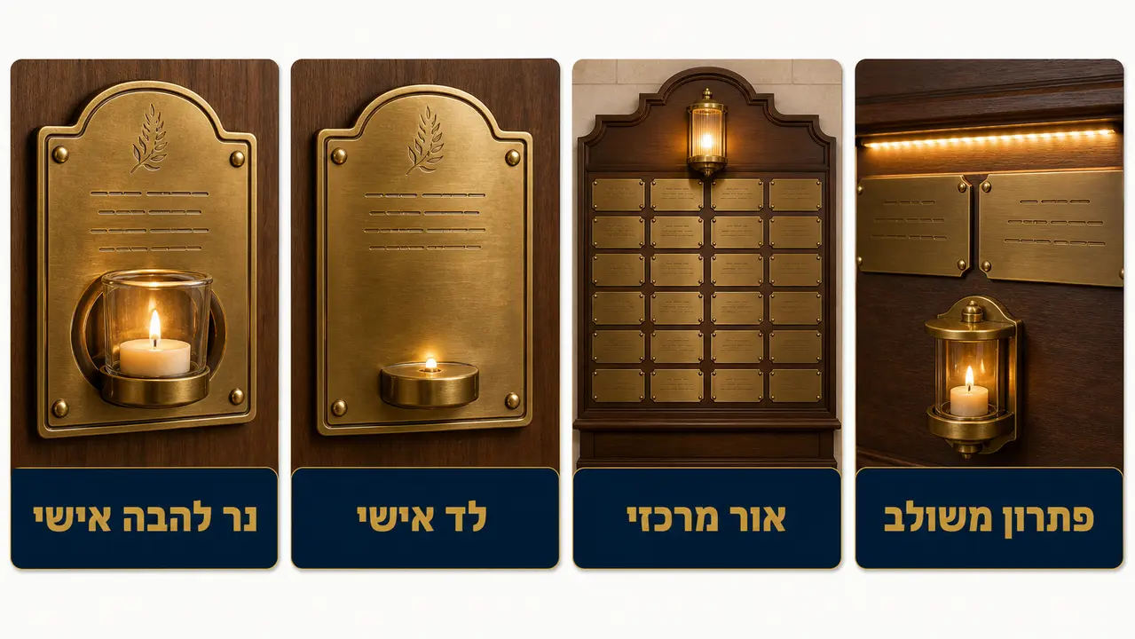 השוואה בין סוגי פתרונות נר בלוח זיכרון