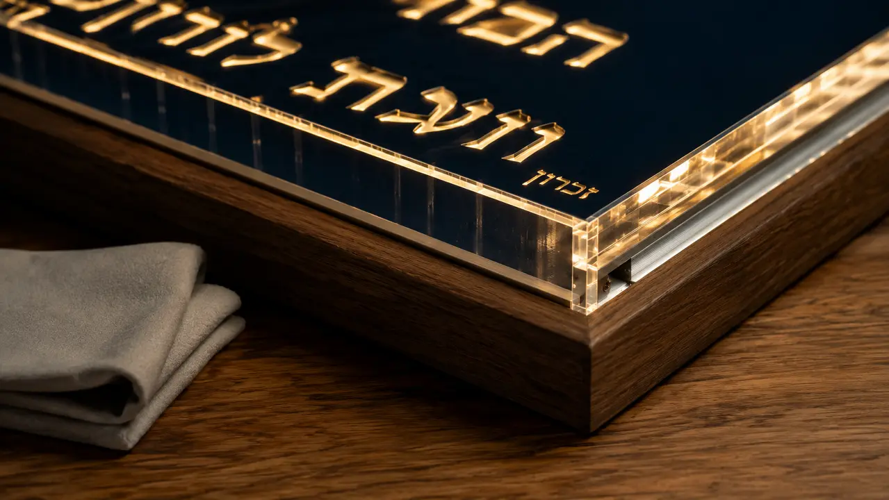 שאלות נפוצות על לוחות הנצחה מוארים
